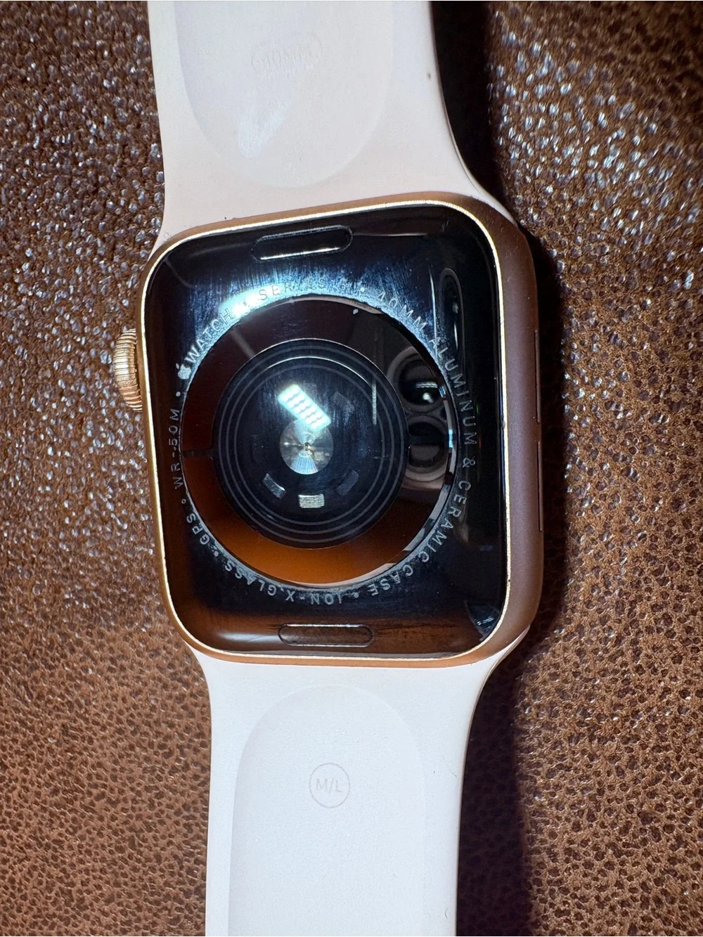 Apple Watch Series 5 GPS, 40mm Gold Aluminum Case with Pink Sand Sport Band